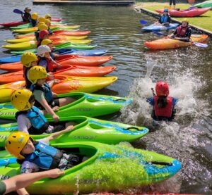 Kayaking splash